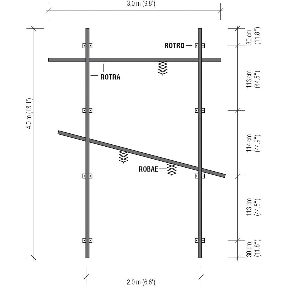 Foba ROTOE Profi-Kit Ceiling Rail System - 10 x 13
