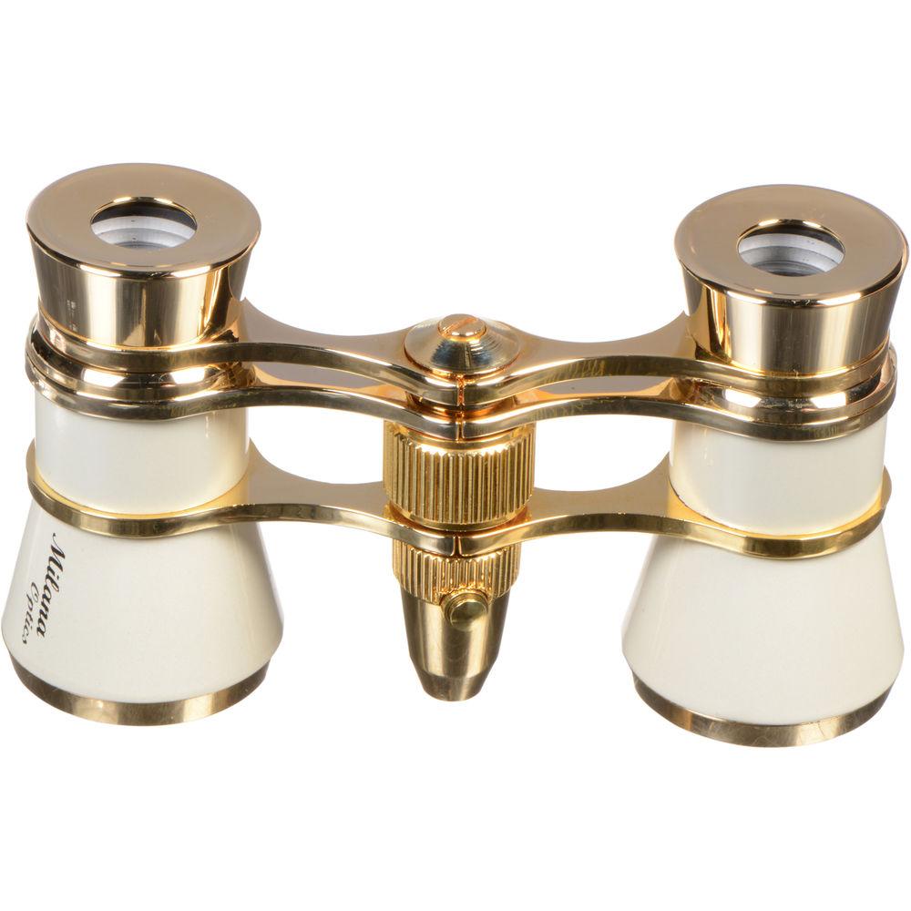 LaScala Optics 3x25 Aida Opera Glasses with Red Flashlight