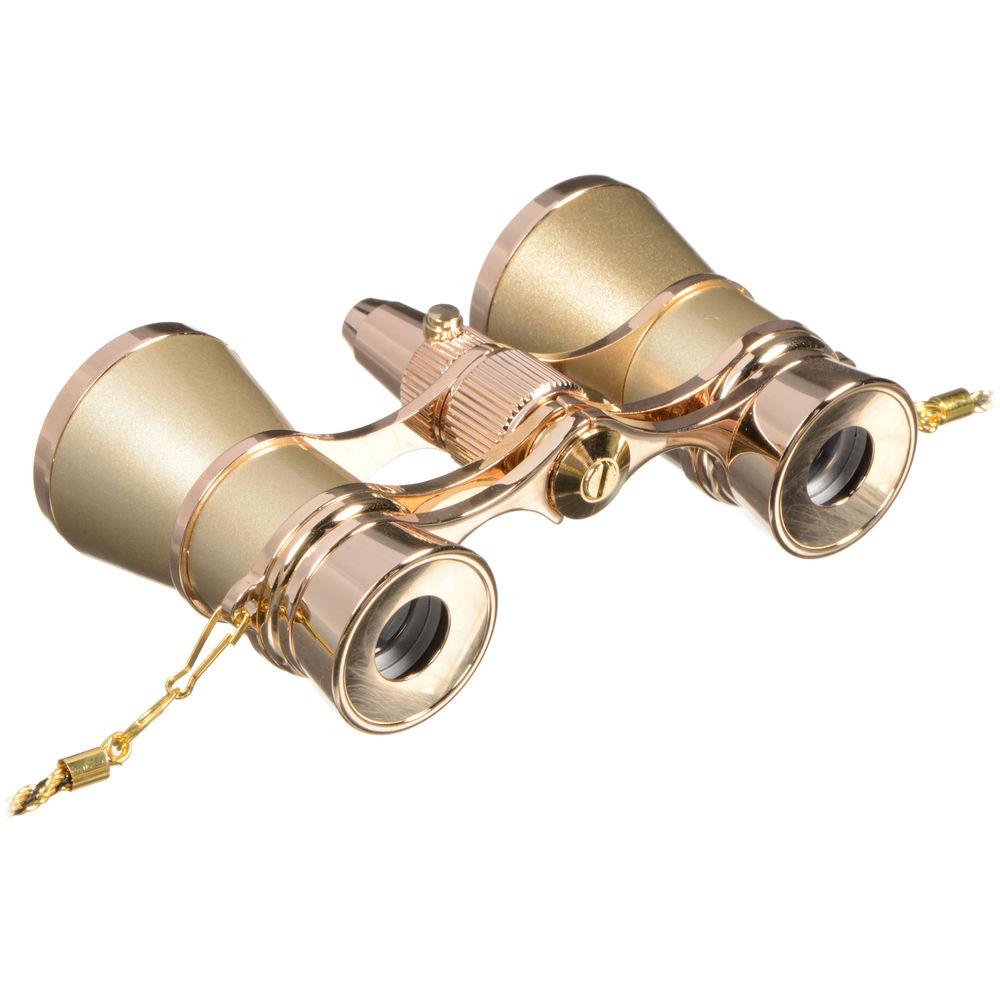 LaScala Optics 3x25 Carmen Opera Glasses with Red LED Flashlight