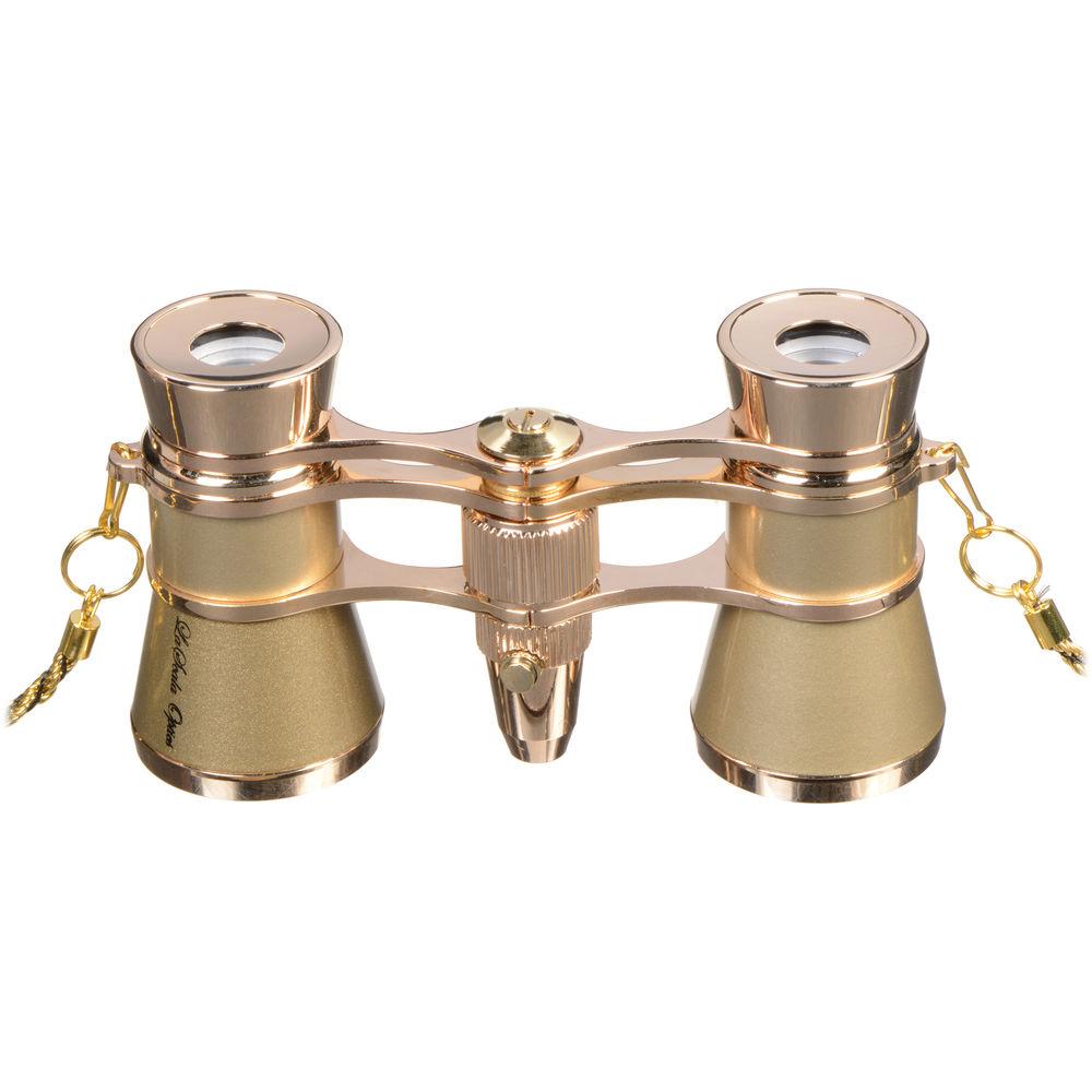 LaScala Optics 3x25 Carmen Opera Glasses with Red LED Flashlight