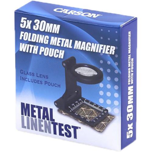 Carson LT-80 5x Metal LinenTest Magnifier
