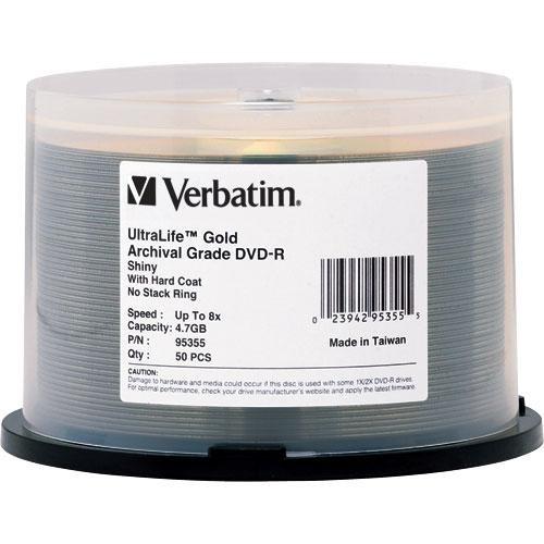 Verbatim DVD-R UltraLife Gold Archival Grade 4.7GB Recordable Disc