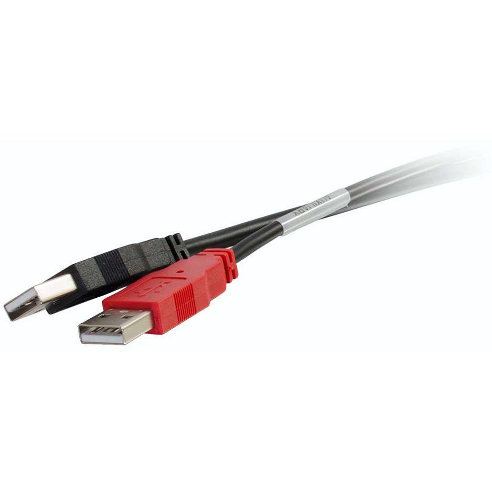 C2G USB Mini-B Male to 2x USB Type-A Male Y-Cable