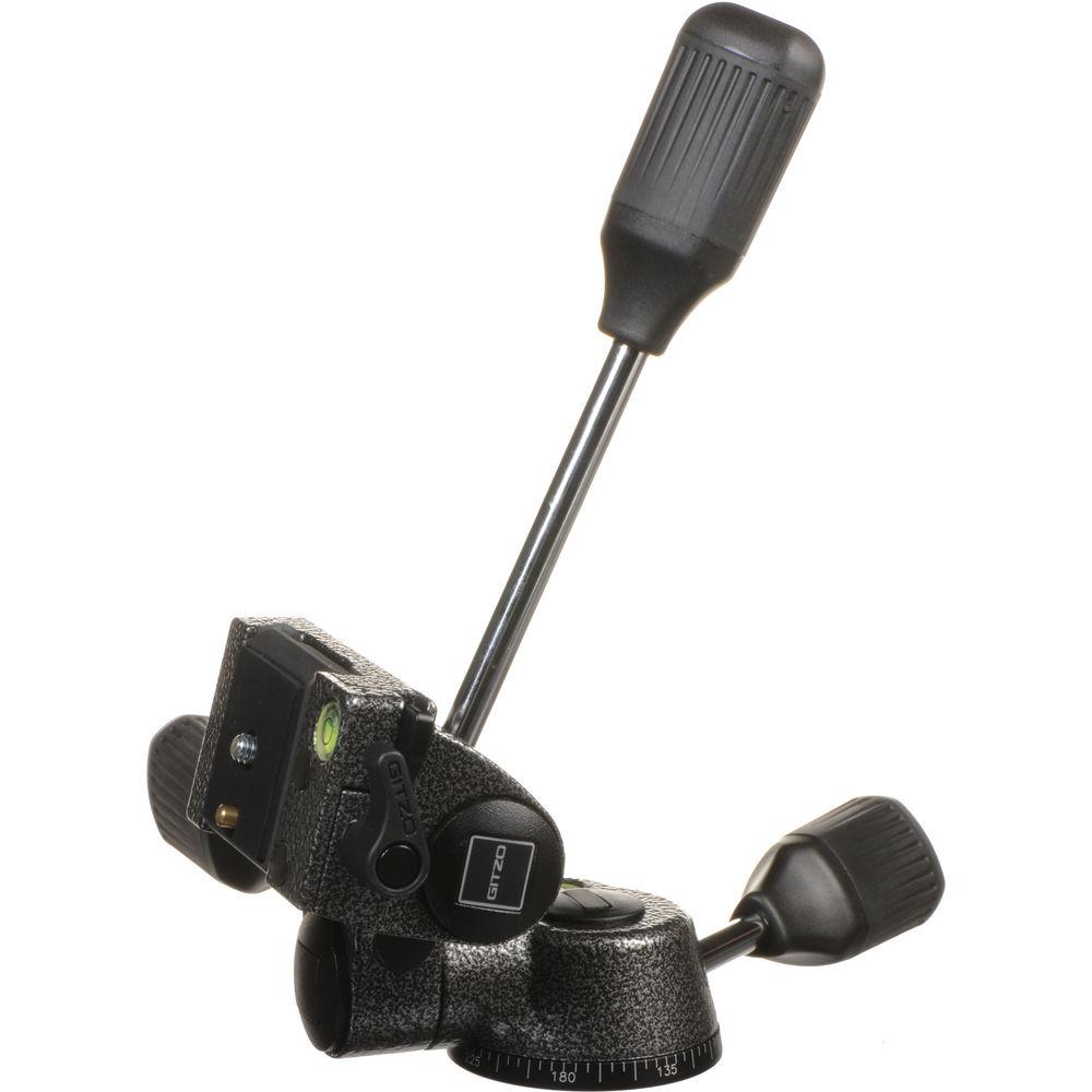 Gitzo G-2272M Rationnelle Magnesium 3-Way Pan Tilt Head with Quick Release - Supports 12.2 lb