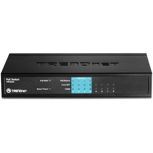 TRENDnet 8-Port 10 100Mbps PoE Switch