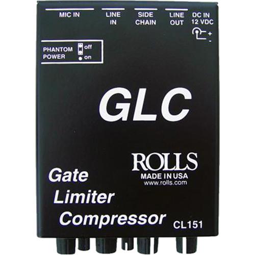 Rolls CL151 GLC - Gate and Compressor Limiter with Microphone Preamp and XLR or 1 4" Mic Line Input