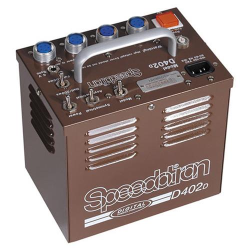 Speedotron DM402 2 CC Head Kit - Includes: D402 - 400 W S Power Pack, 1 M90CC, 1 MW3UCC Flash Head, Umbrellas, Sync Cord, Light Stands, Case