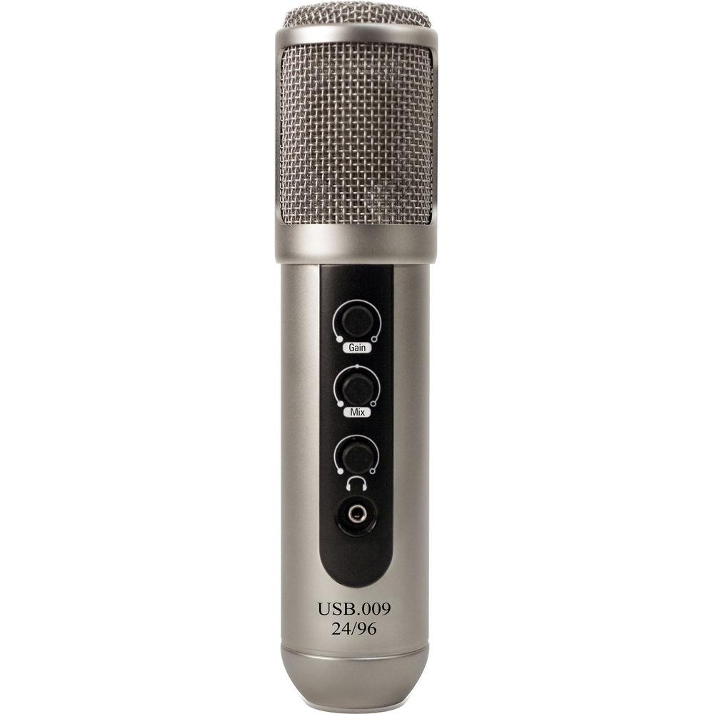 MXL USB.009 Large-Diaphragm 24-Bit 96 kHz Studio USB Microphone
