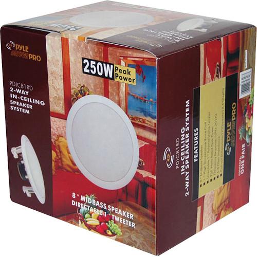 Pyle Pro PDIC81 In-Wall In-Ceiling Dual 8" Speaker System