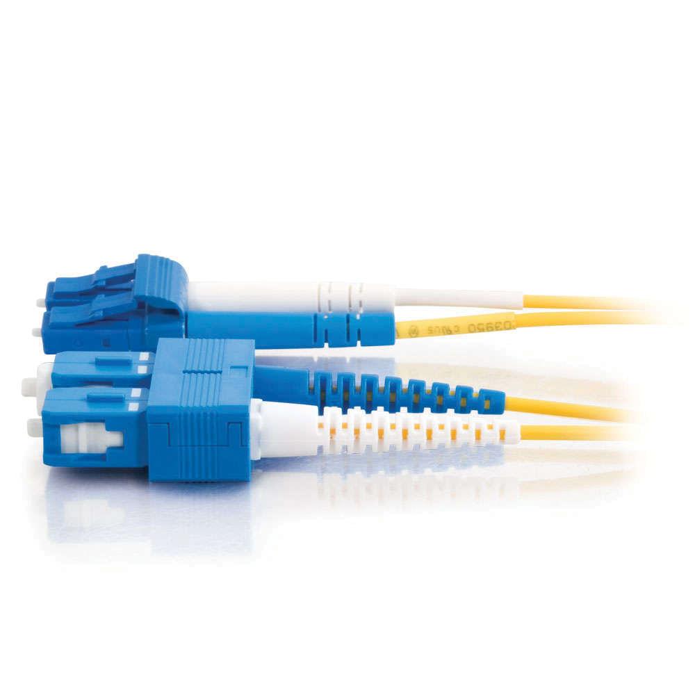 C2G 100' LC SC Plenum-Rated Duplex 9 125 Single-Mode Fiber Patch Cable, C2G, 100', LC, SC, Plenum-Rated, Duplex, 9, 125, Single-Mode, Fiber, Patch, Cable