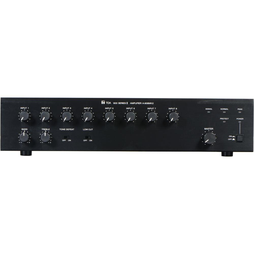 Toa Electronics A-906MK2 60W 8-Channel Modular Mixer Amplifier