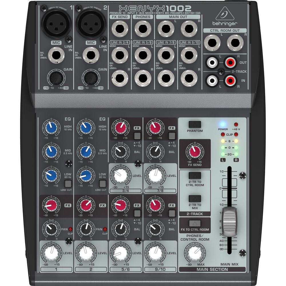 Behringer XENYX 1002 10-Channel Audio Mixer