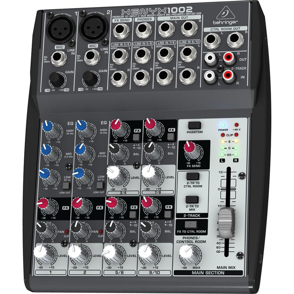 Behringer XENYX 1002 10-Channel Audio Mixer