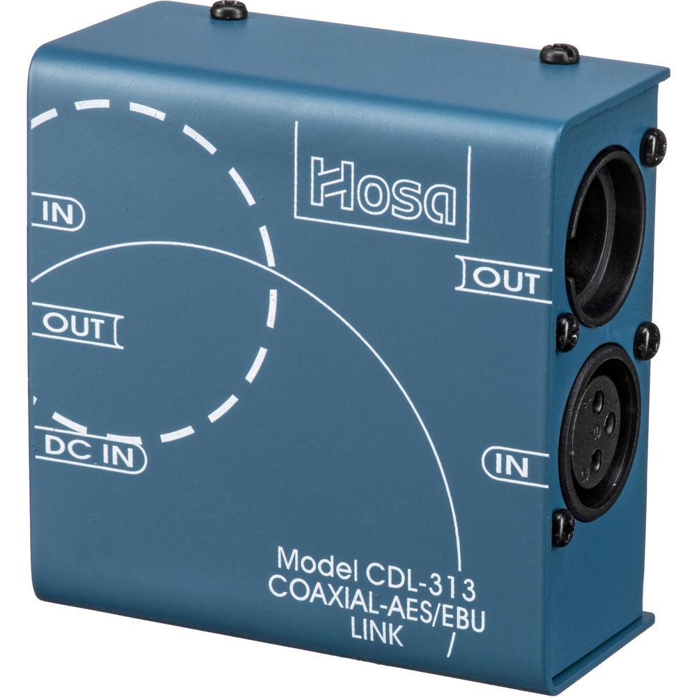 Hosa Technology CDL-313 - Bi-Directional Coaxial S PDIF to XLR AES EBU Data Link