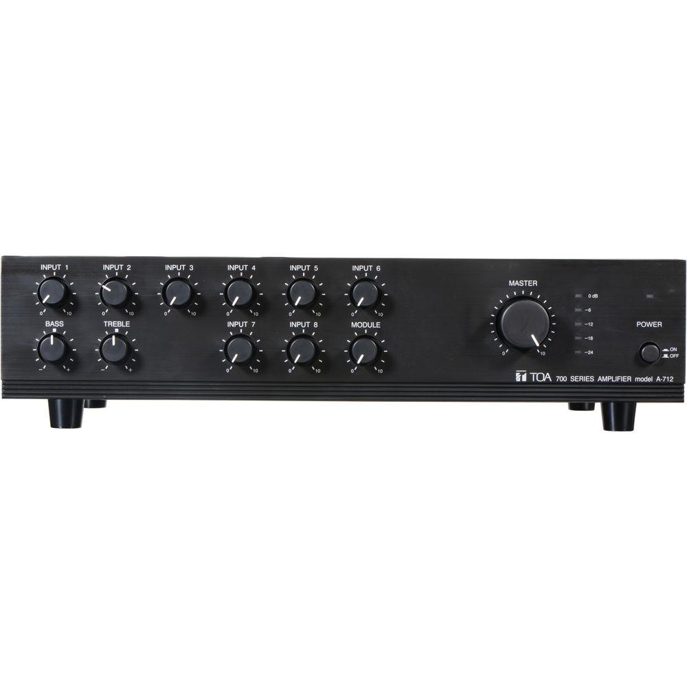 Toa Electronics A-712 - 9-Channel, 120 Watt Mixer Amplifier