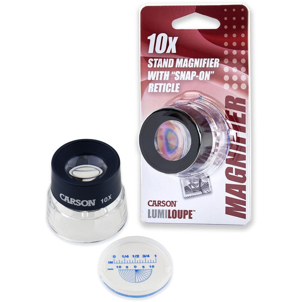 Carson LL-20 10x LumiLoupe with Reticle