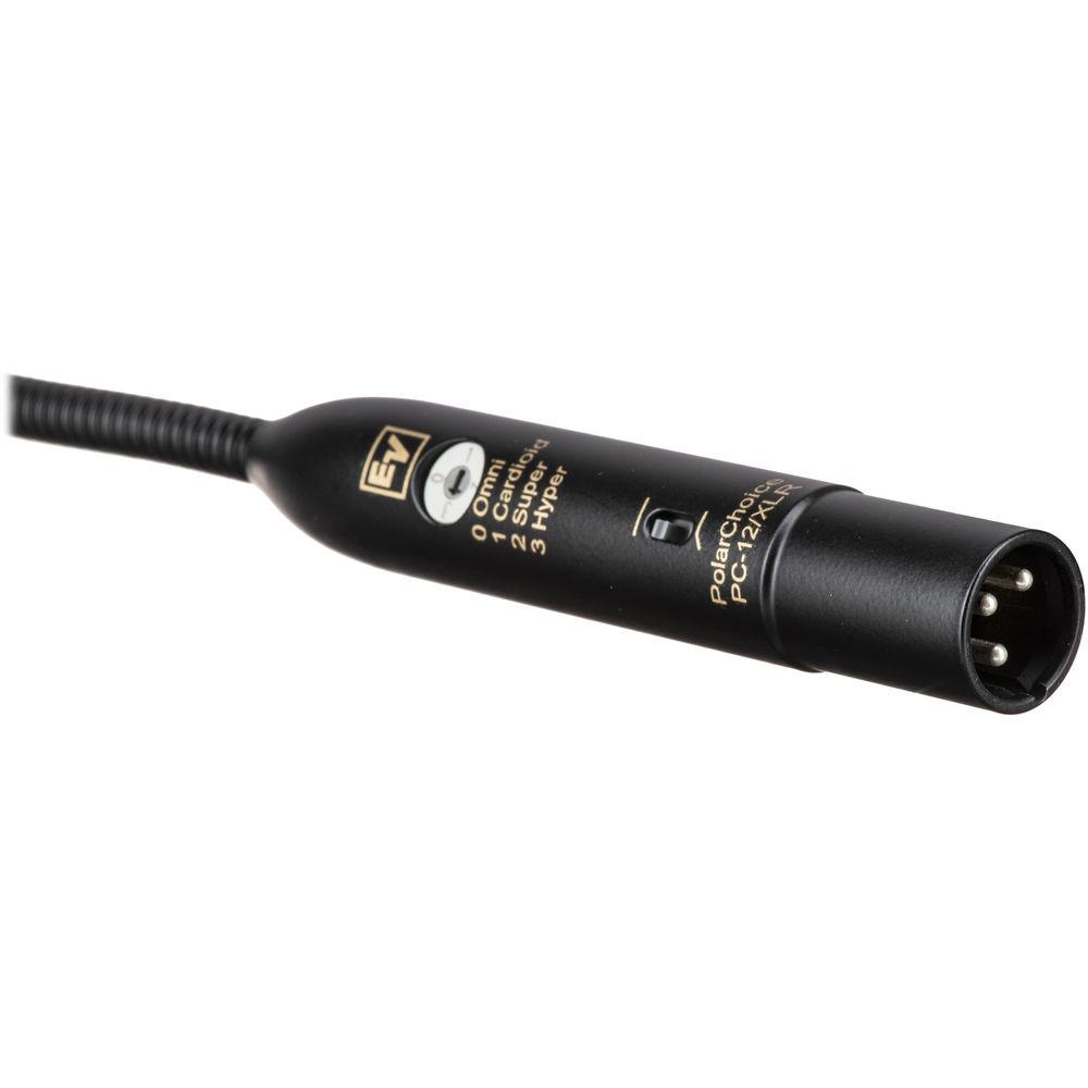 Electro-Voice PolarChoice PC Plus-12 - Miniature Multi-Pattern Gooseneck Podium Microphone