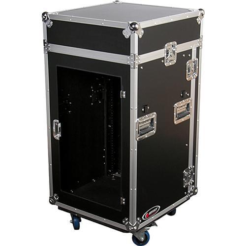 Odyssey Innovative Designs FRGS1016WDLX Flight Ready Glide Style Combo Rack Case Deluxe