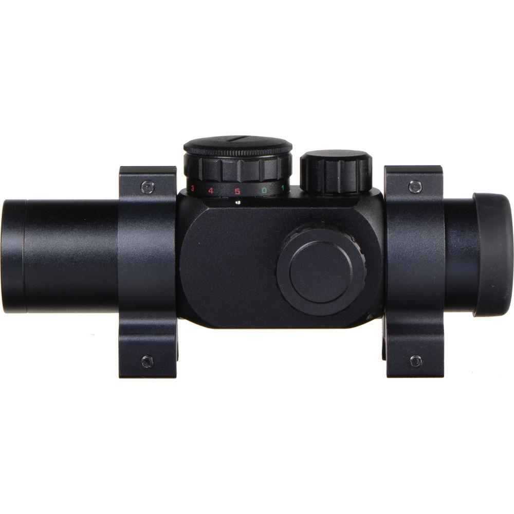 Bushnell 1x28 Trophy Waterproof & Fogproof Riflescope with 4 User-Selected Electronic Reticles & Red Green Dot Option