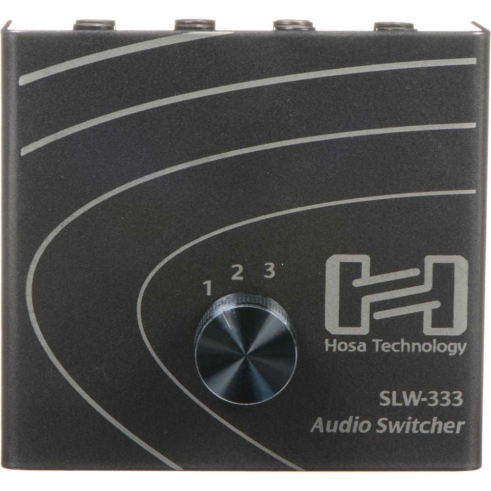 Hosa Technology SLW-333 - Passive Stereo Signal Speaker Selector