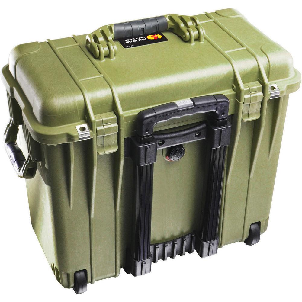 Pelican 1440 Wheeled Top Loader Case with Utility Padded Divider Set and Lid Organizer