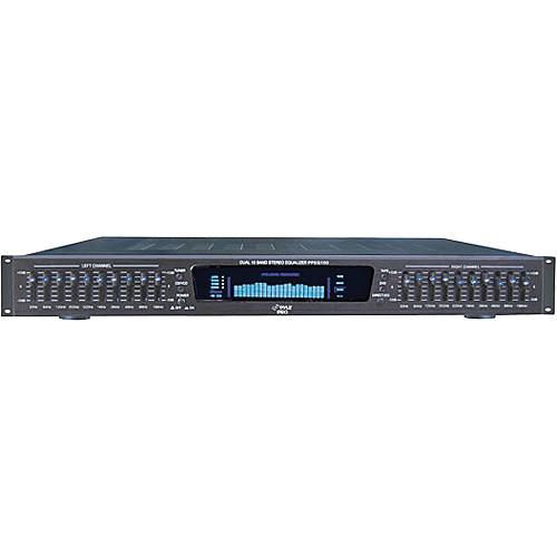 Pyle Pro PPEQ100 Dual 10-Band Stereo Equalizer