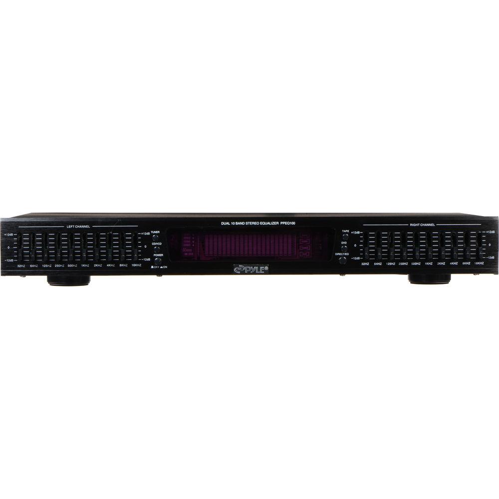 Pyle Pro PPEQ100 Dual 10-Band Stereo Equalizer
