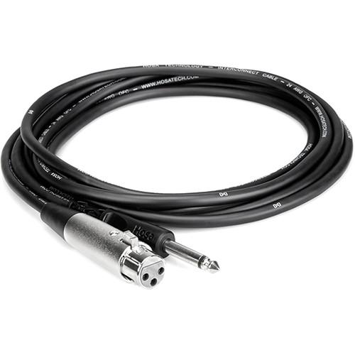 Hosa Technology Mono 1 4" Male to 3-Pin XLR Female Audio Cable - 5