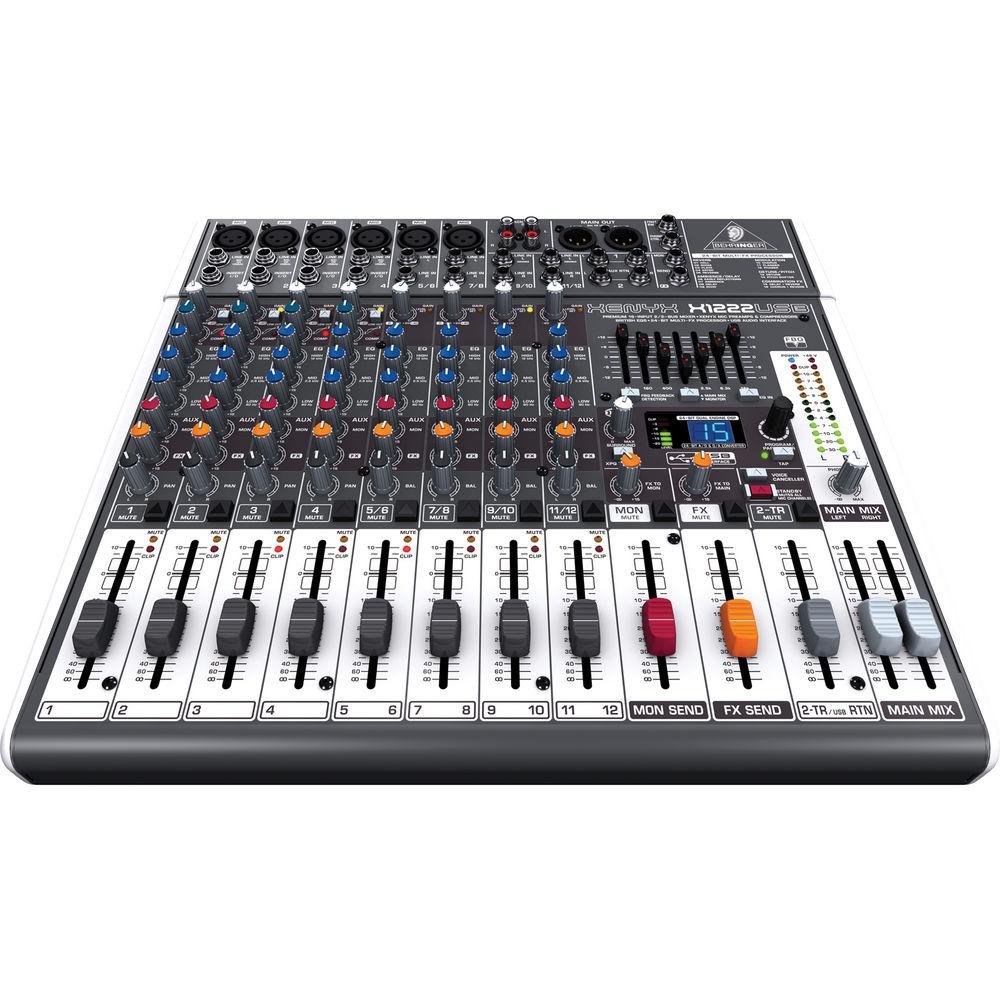 Behringer XENYX X1222USB - 16-Input USB Audio Mixer with Effects