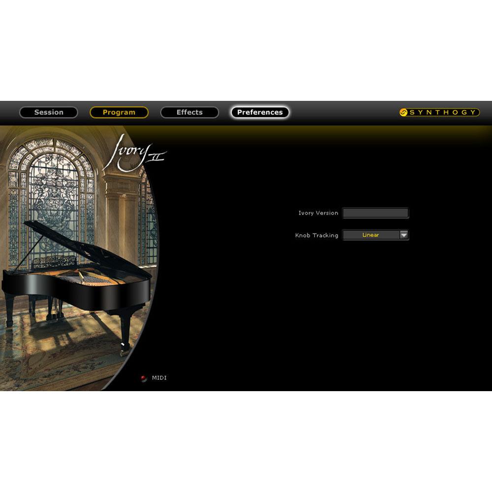 Synthogy Ivory II Grand Pianos - Virtual Instrument