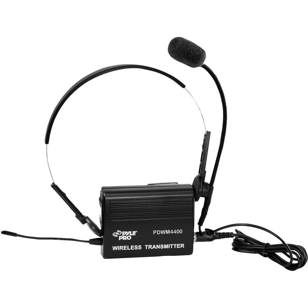 Pyle Pro PDWM4400 4-Mic VHF Wireless Rack Mount Microphone System