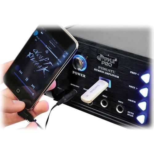 Pyle Pro 3000 Watt Hybrid Pre Amplifier with AM FM Tuner and USB