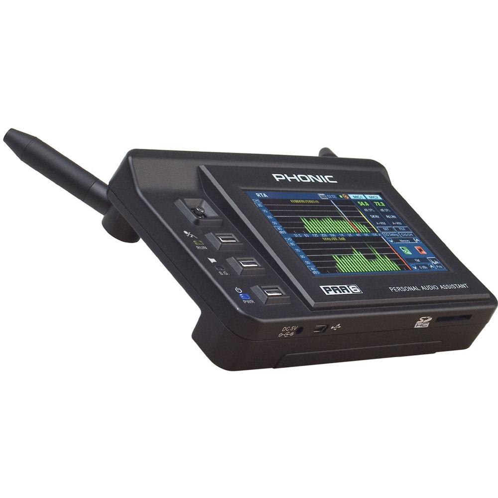 Phonic PAA6 - Digital 2-Channel Audio Analyzer with Color Touch LCD