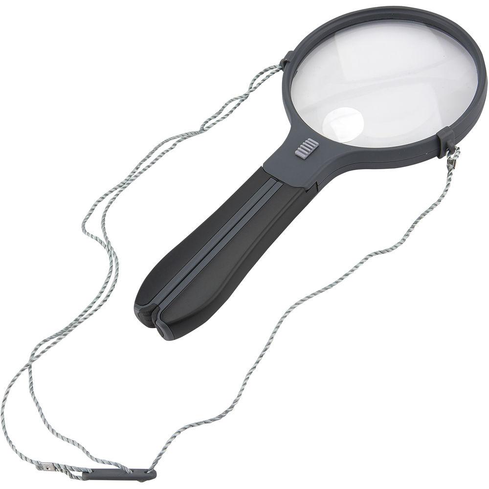 Carson HF-11 2x Split Handle Magnifier with 3.5x Power Spot