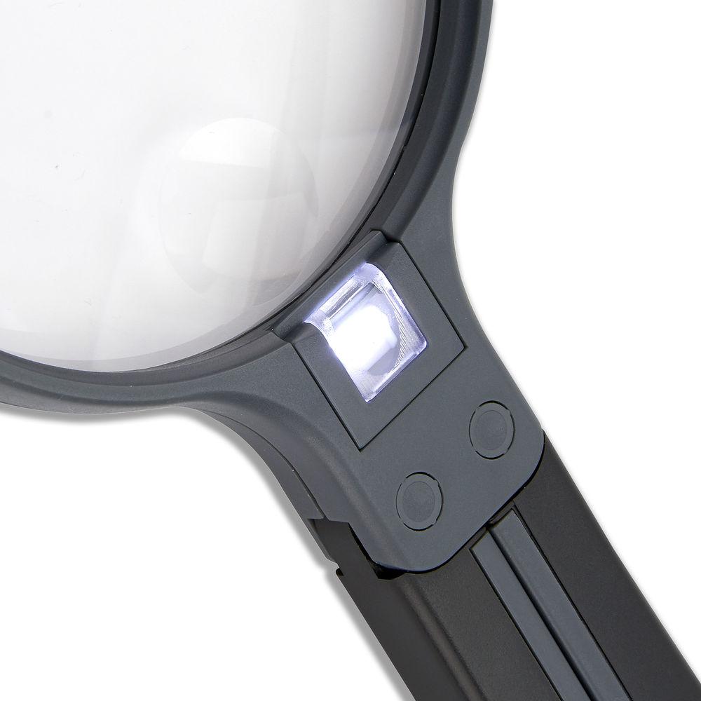 Carson HF-11 2x Split Handle Magnifier with 3.5x Power Spot