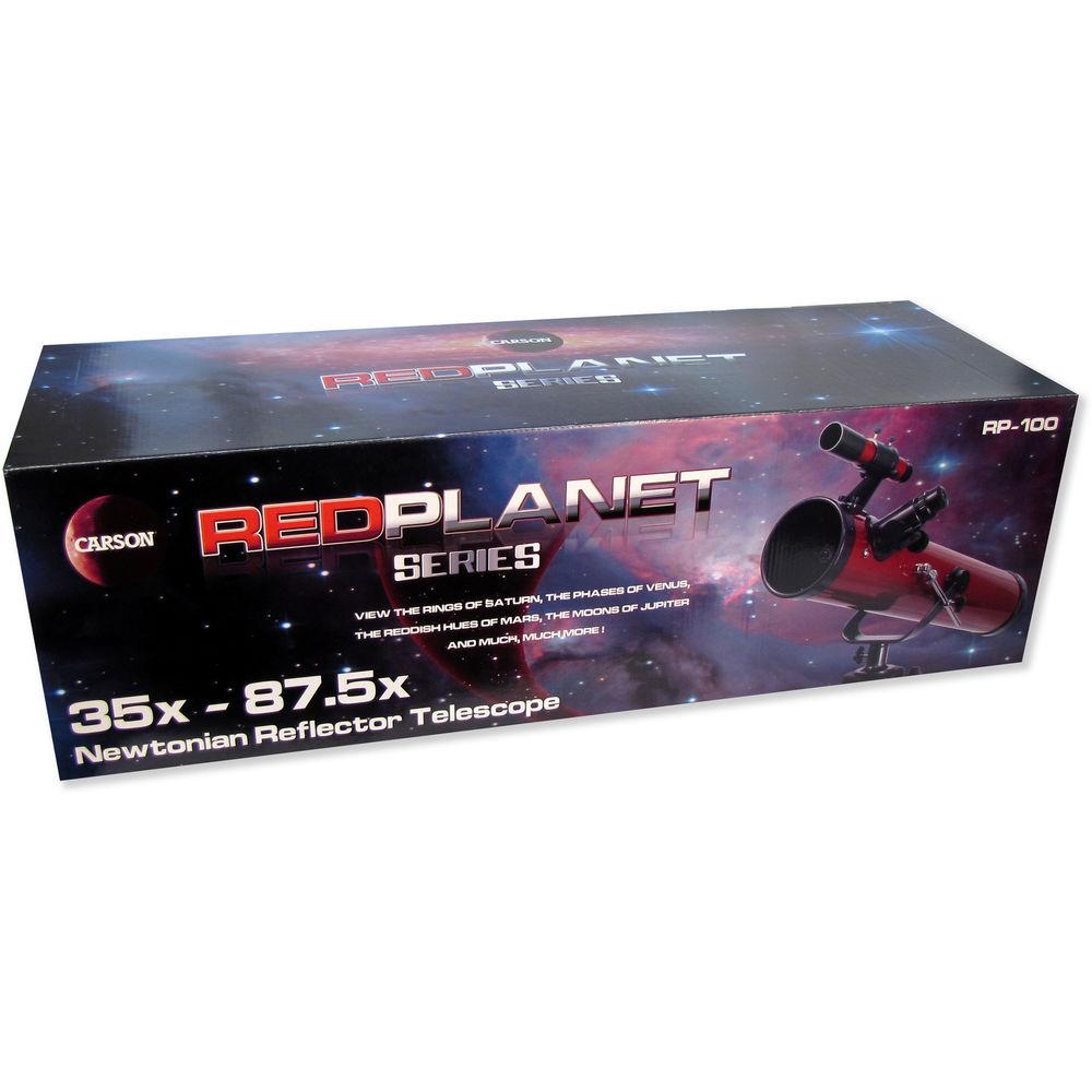 Carson RedPlanet 35-88 x 76mm Newtonian Reflector Telescope