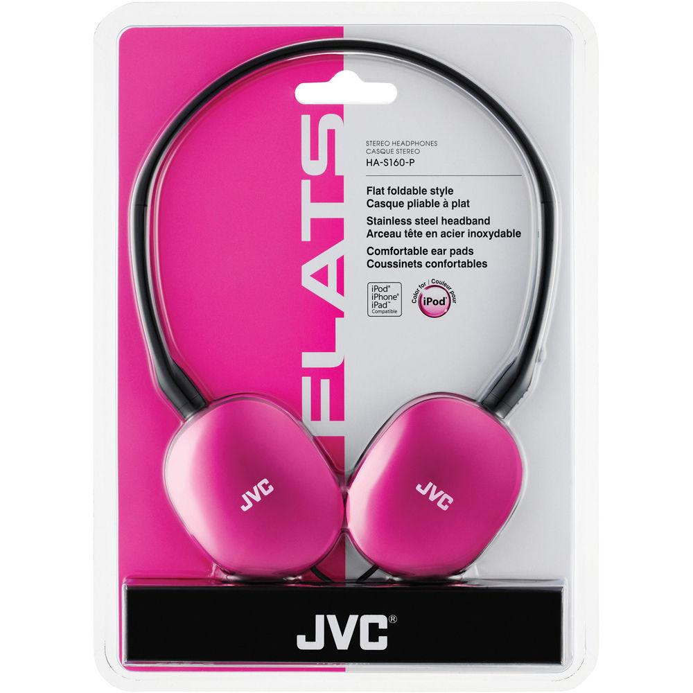 JVC HA-S160 FLATS On-Ear Stereo Headphones