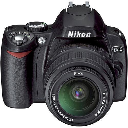 Nikon D40 SLR Digital Camera Kit with 18-55mm Lens - Refurbished