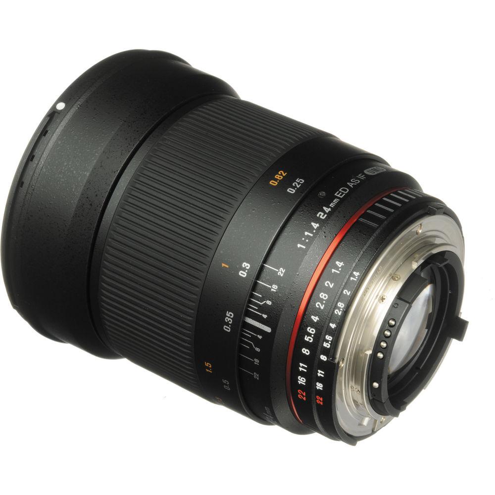 Samyang 24mm f 1.4 ED AS UMC Wide-Angle Lens for Nikon