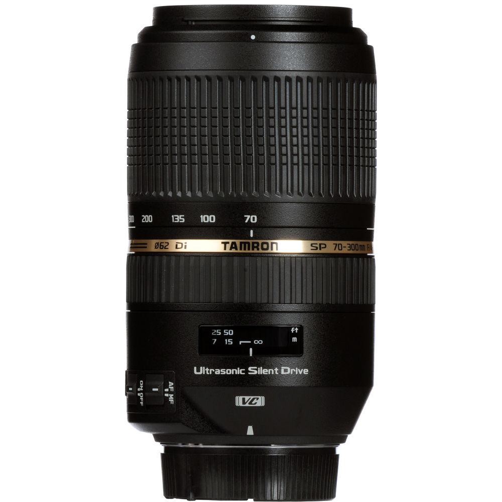 Tamron SP 70-300mm f 4-5.6 Di VC USD Telephoto Zoom Lens for Canon Digital SLRs & 35mm Film Cameras
