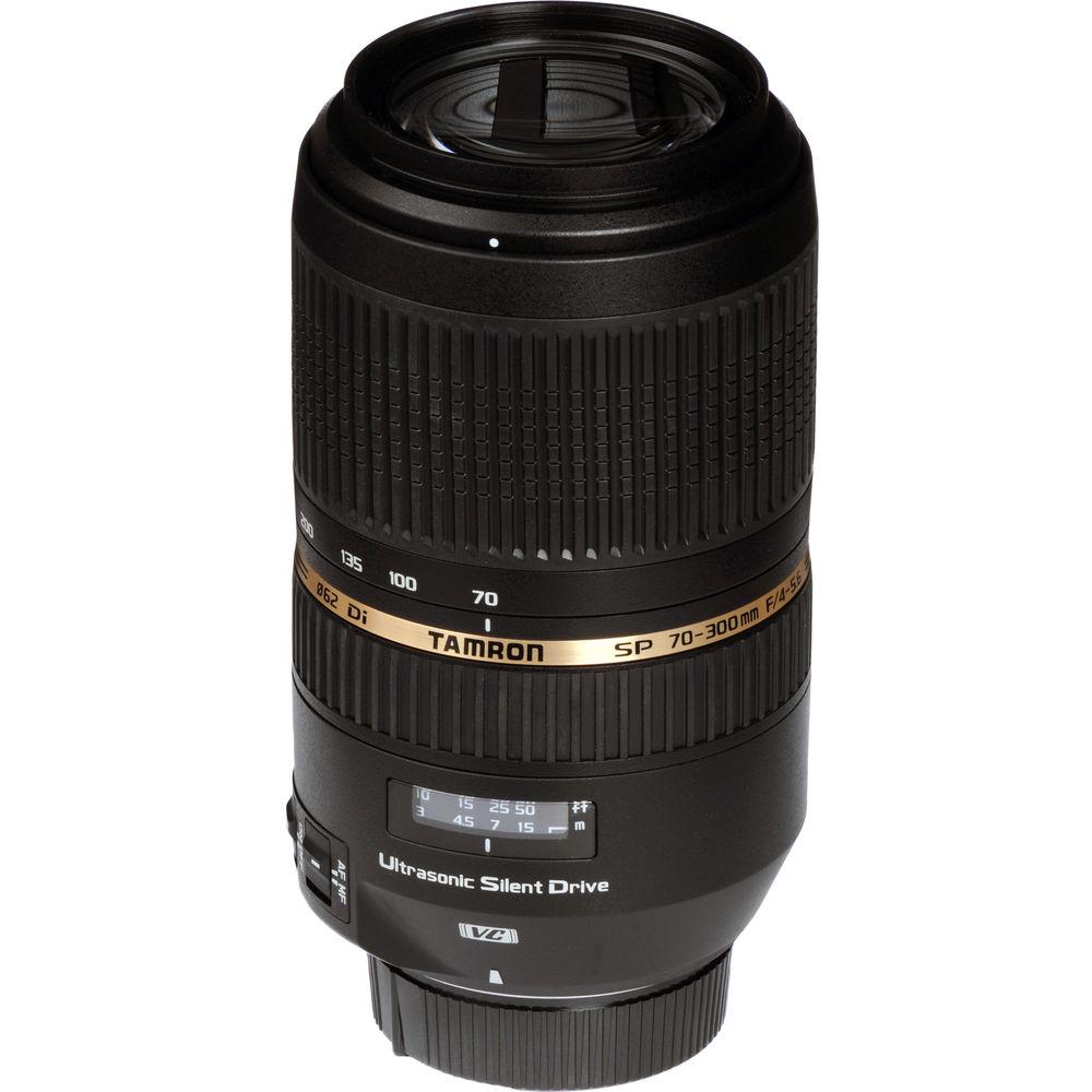 Tamron SP 70-300mm f 4-5.6 Di VC USD Telephoto Zoom Lens for Nikon Digital SLRs & 35mm Film Cameras