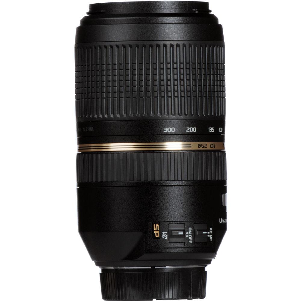 Tamron SP 70-300mm f 4-5.6 Di VC USD Telephoto Zoom Lens for Nikon Digital SLRs & 35mm Film Cameras