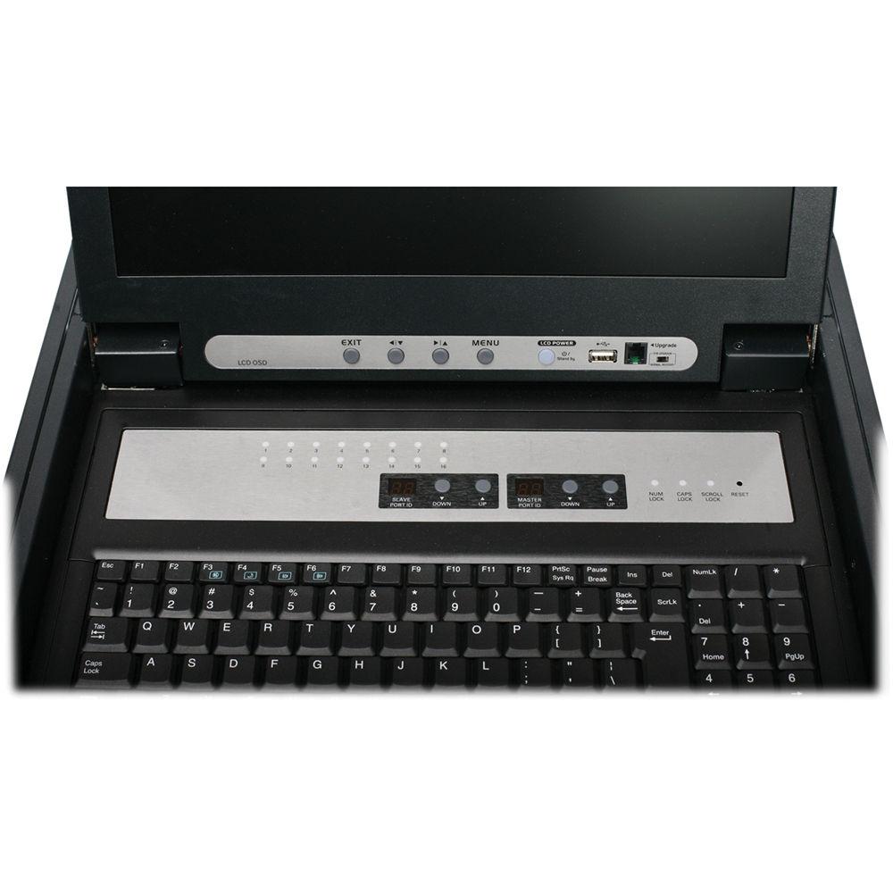 IOGEAR 16-Port LCD Combo KVM Switch with USB KVM Cables