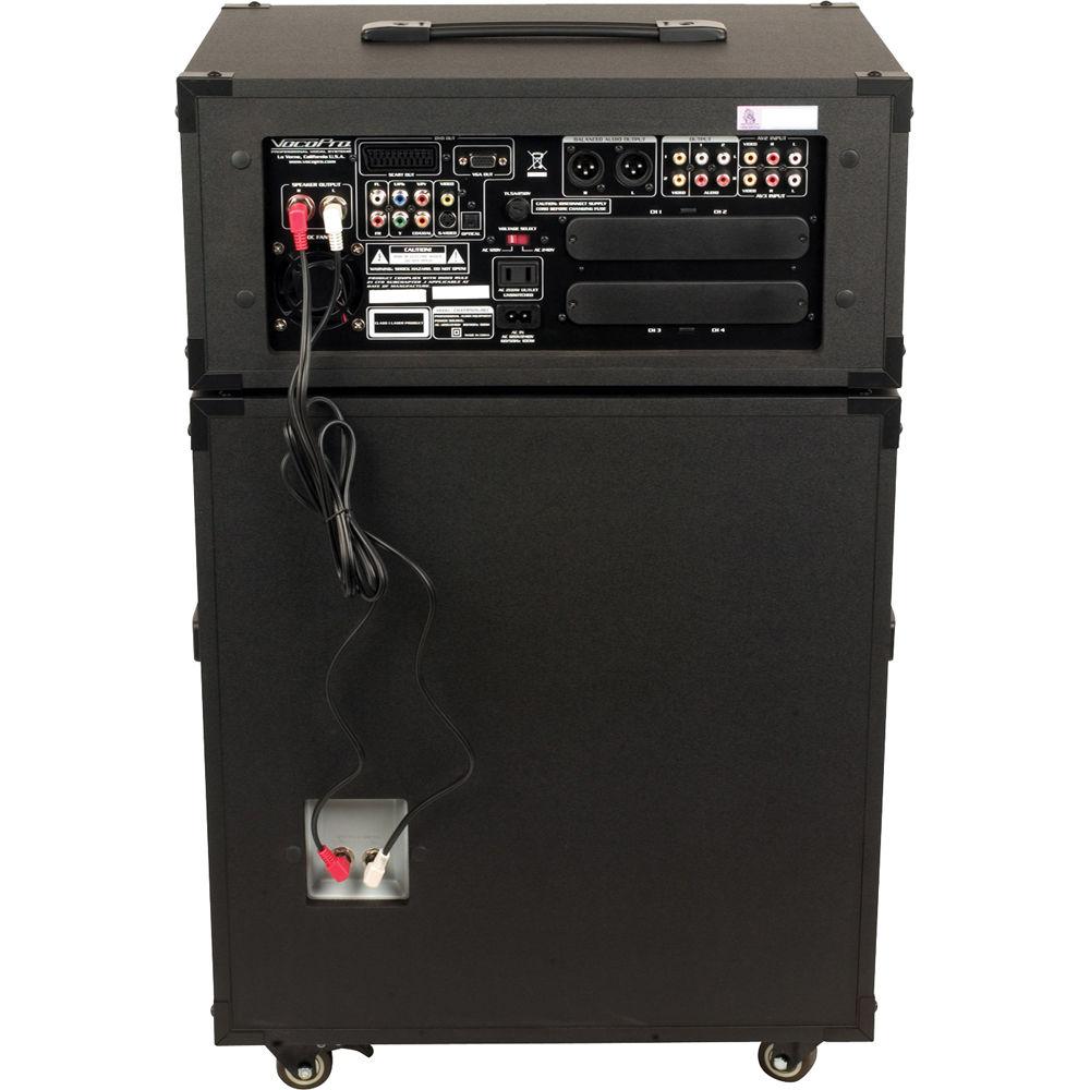 VocoPro CHAMPION-REC Basic 200W 4-Channel Multi-Format Portable PA System with Digital Recorder