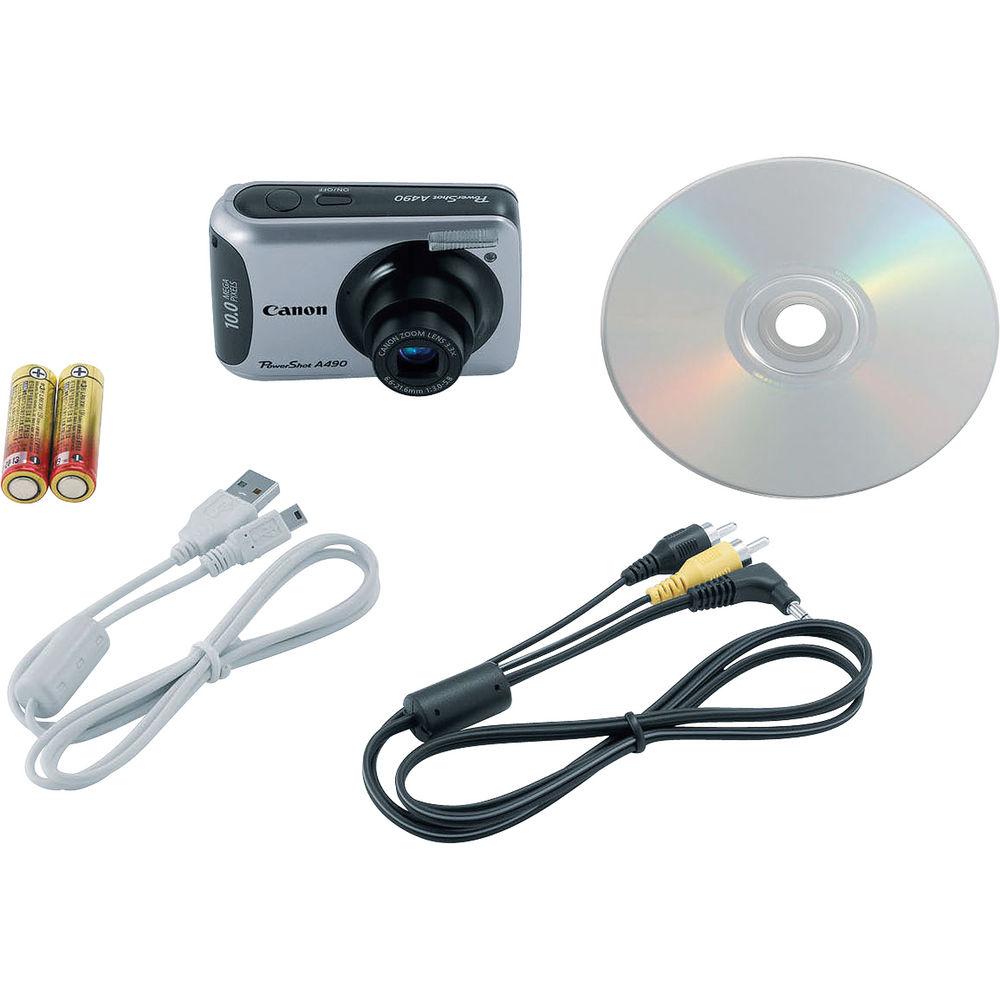 Canon PowerShot A490 Digital Camera - Refurbished