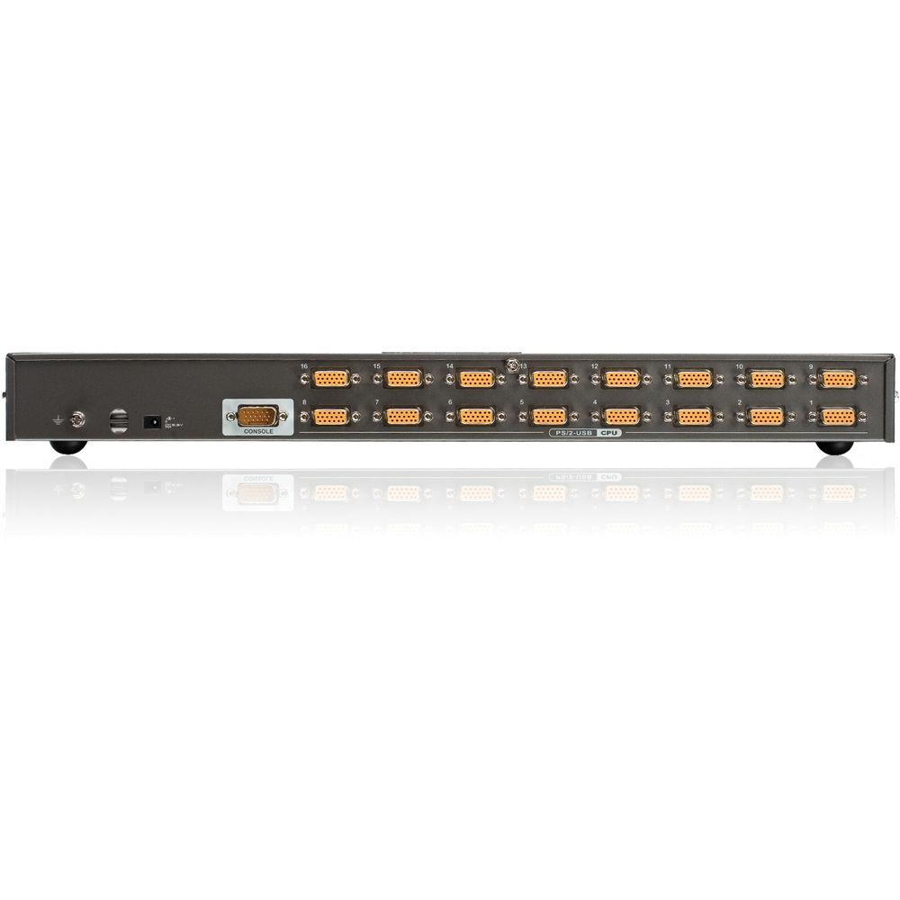 IOGEAR 16-Port PS 2 USB Combo KVM Switch Kit with Eighteen KVM Cables