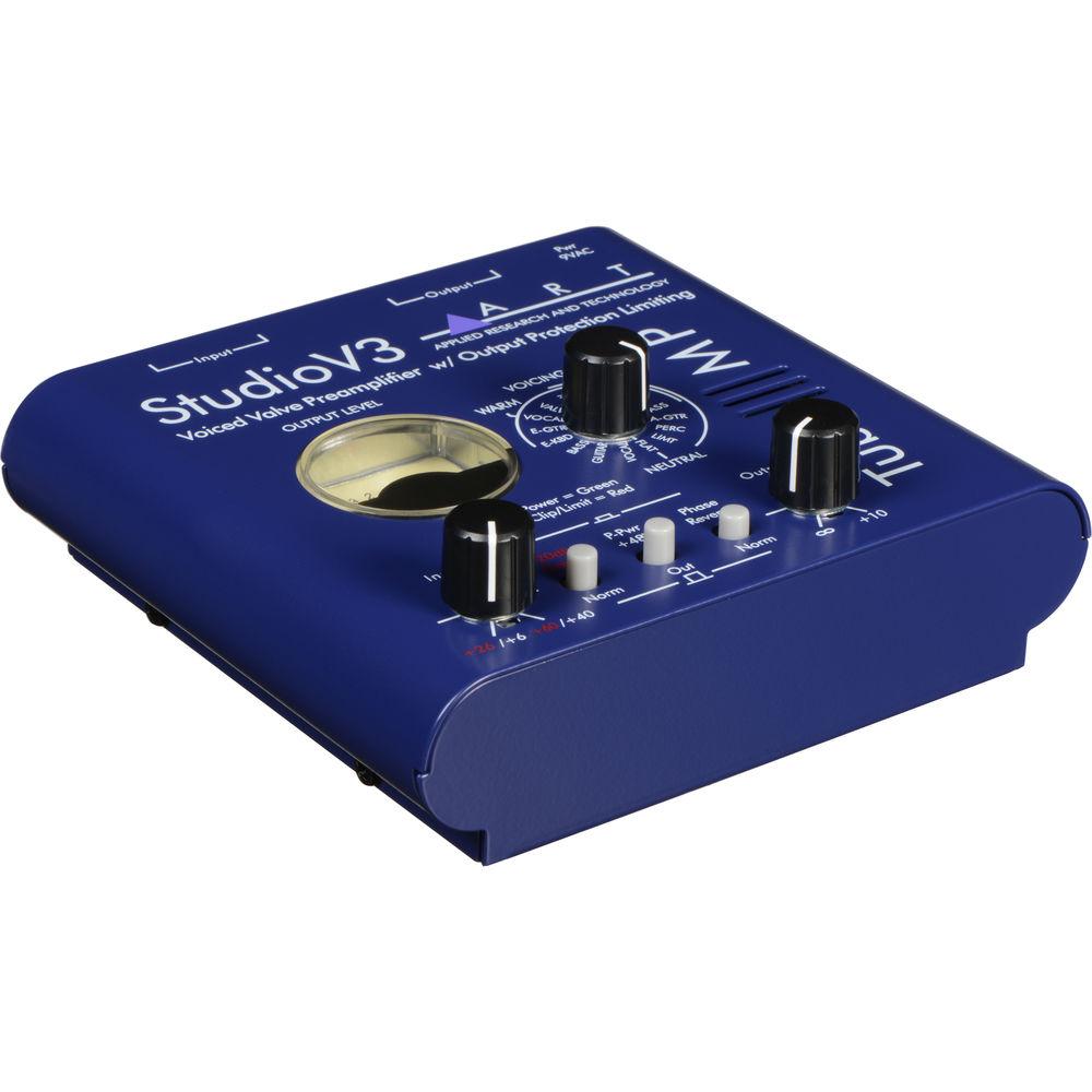 ART Tube MP Studio V3 Single Channel Tube Microphone Preamp with V3 Preset Technology and Output Protection Limiter