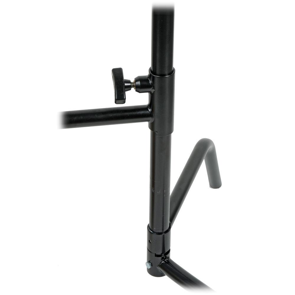 Matthews Hollywood 20" C-Stand with Sliding Leg Grip Head and Arm, Black - 5.25