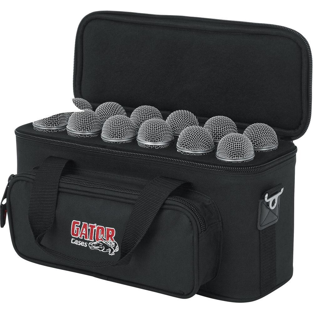 Gator Cases GM-12B 12 Drop Mic Padded Bag - for up to 12 Microphones
