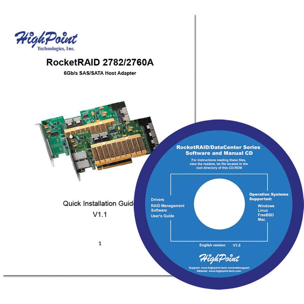 HighPoint RocketRAID 2782 SAS 6 GB s PCI-E 2.0 x16 Host Bus Adapter